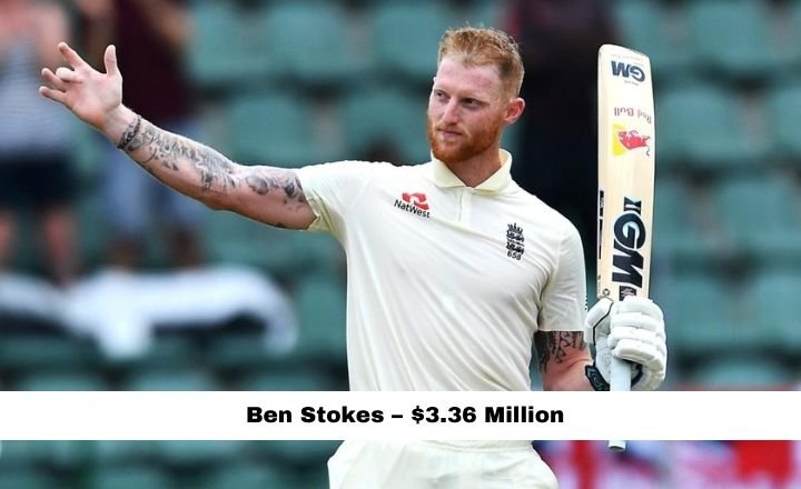 Ben Stokes Salary - $3.36 million