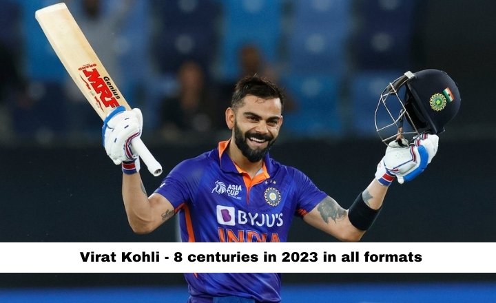 Virat Kohli - 8 Centuries