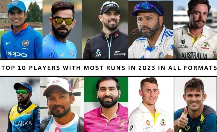 most runs in 2023 in all formats