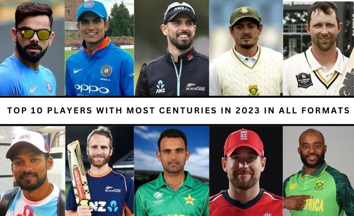 most centuries in 2023 in all formats