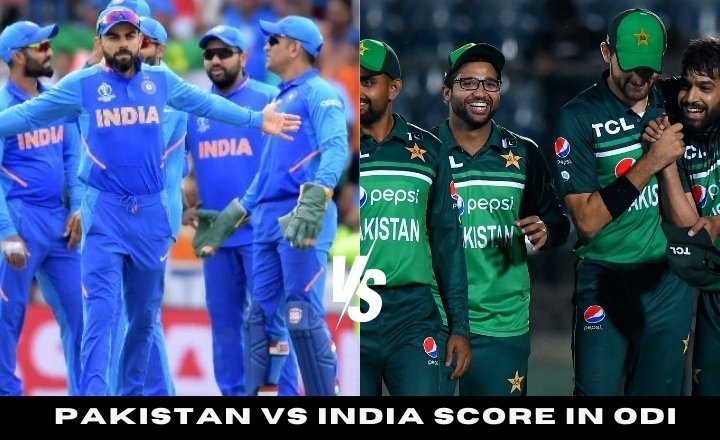 Pakistan vs India score in ODI